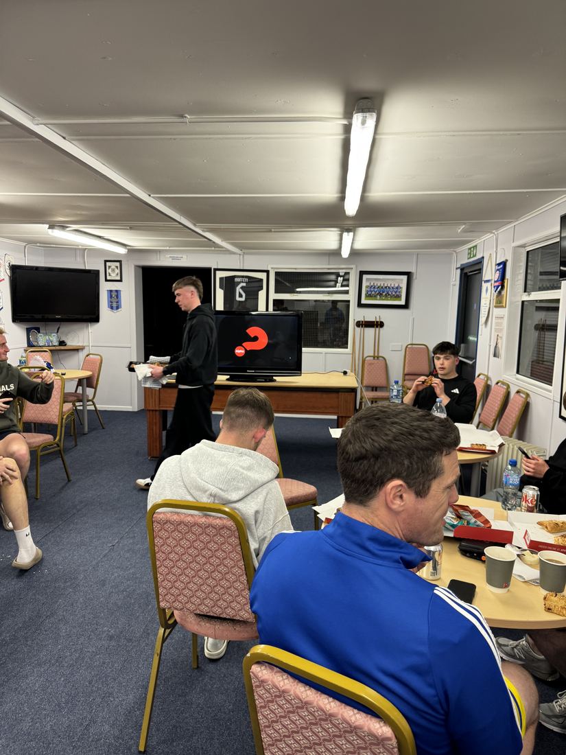 Alpha course watched together in the clubhouse